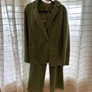 Free People Corduroy Pant Suit